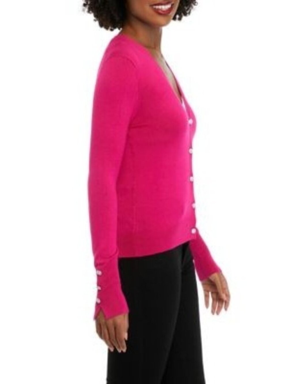 Truth by Republic Vivid Fuschsia 8040916 XS NWT Pink Sweater Cardigan